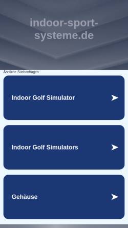 Vorschau der mobilen Webseite www.indoor-sport-systeme.de, Indoor Sport Systeme GmbH