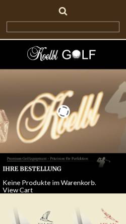 Vorschau der mobilen Webseite www.golf-kit.de, Kölbl GmbH, Golf-Kit
