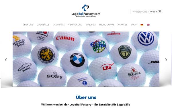 Vorschau von logoballfactory.com, Logoball Factory