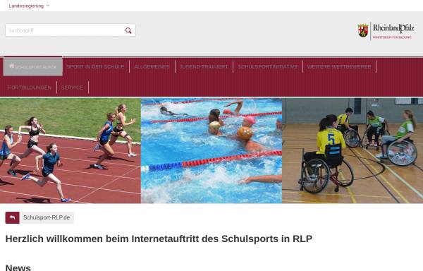 Vorschau von www.schulsport-rlp.de, Schulsport Rheinland-Pfalz