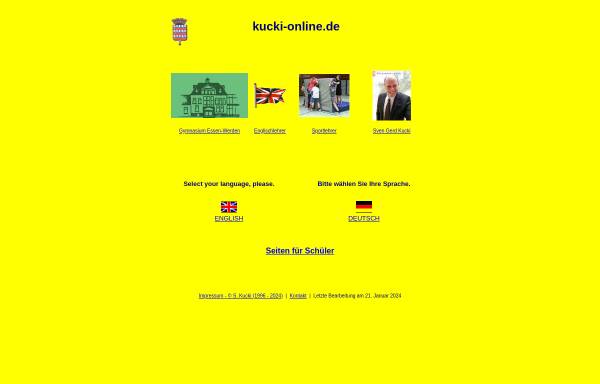 Vorschau von www.kucki-online.de, Sven Gerd Kucki: Englisch- und Sportlehrer
