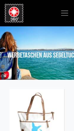 Vorschau der mobilen Webseite werbetasche-segeltuch.de, Element Weiss