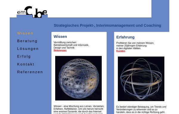 Vorschau von www.emcube.de, Emcube