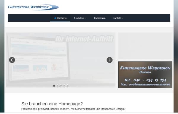 Vorschau von www.fuerstenberg-webdesign.de, Fürstenberg Webdesign