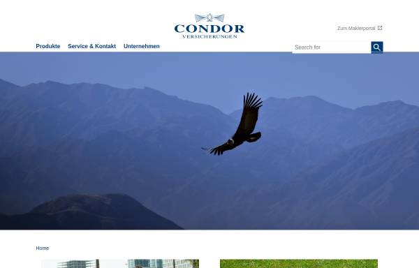 Vorschau von www.condor-versicherungen.de, Condor Lebensversicherungs-Aktiengesellschaft