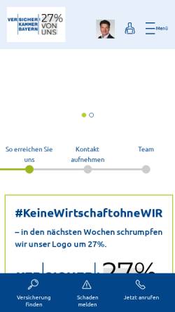 Vorschau der mobilen Webseite www.vkb.de, Versicherungskammer Bayern