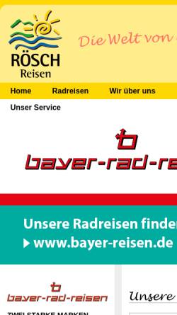 Vorschau der mobilen Webseite www.roesch-reisen.de, Rösch Reisen