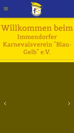 Vorschau der mobilen Webseite immendorf-ikv.de, Immendorfer Karnevalsverein 