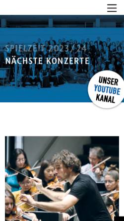 Vorschau der mobilen Webseite www.rheinische-philharmonie.de, Rheinische Philharmonie