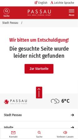 Vorschau der mobilen Webseite www.passau.de, Europa-Bücherei