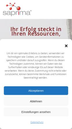 Vorschau der mobilen Webseite www.inteco.de, Inteco GmbH