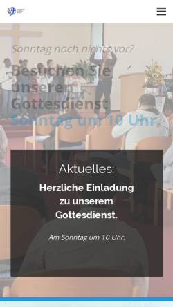 Vorschau der mobilen Webseite www.gego-bremen.de, Evangelische Freikirche Gemeinde Gottes Bremen