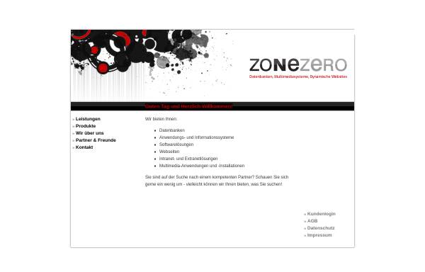 Vorschau von zonezero.de, zoneZero media solutions