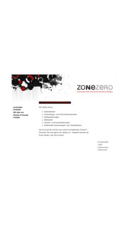 Vorschau der mobilen Webseite zonezero.de, zoneZero media solutions