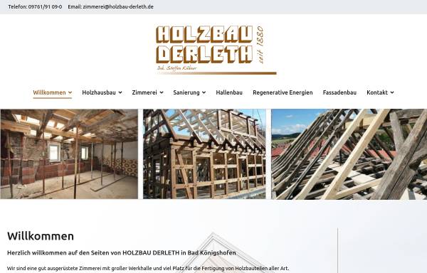 Vorschau von www.holzbau-derleth.de, Holzbau Derleth GmbH