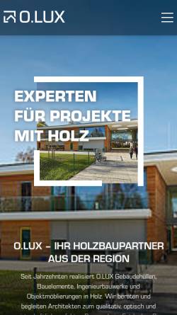 Vorschau der mobilen Webseite www.o-lux.de, O. Lux GmbH & Co.