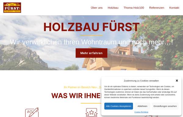 Vorschau von www.zi-fuerst.at, Zimmerei Holzbau Heinz Fürst