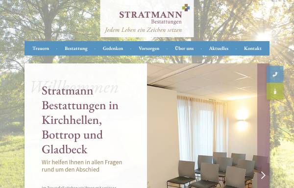 Vorschau von www.stratmann-bestattungen.de, Bestattungen Stratmann