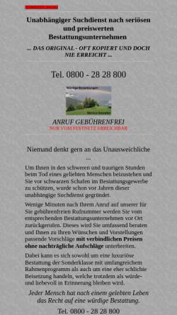 Vorschau der mobilen Webseite www.preiswert-bestattung.de, Suchdienst nach Bestattungsunternehmen