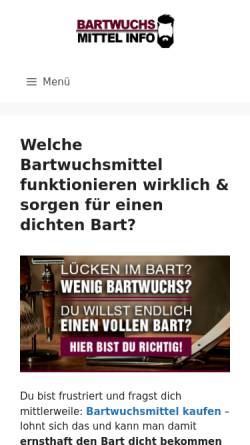 Vorschau der mobilen Webseite www.haarausfall-mittel.de, Informationsportal zu Haarerkrankungen