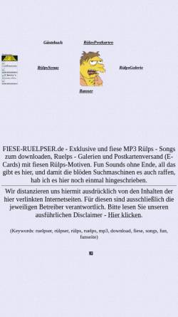 Vorschau der mobilen Webseite www.fiese-ruelpser.de, Fiese Rülpser