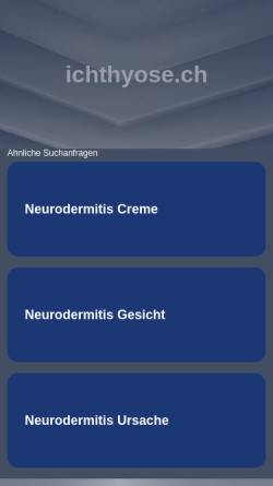 Selbsthilfe Ichthyose Schweiz