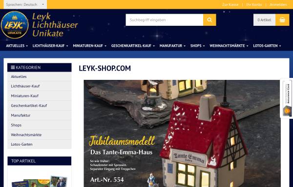 Vorschau von www.leyk-shop.com, Leyk Lichthäuser GmbH