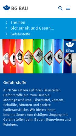 GISBAU - Gefahrstoff-Informationssystem der Berufsgenossenschaft der Bauwirtschaft