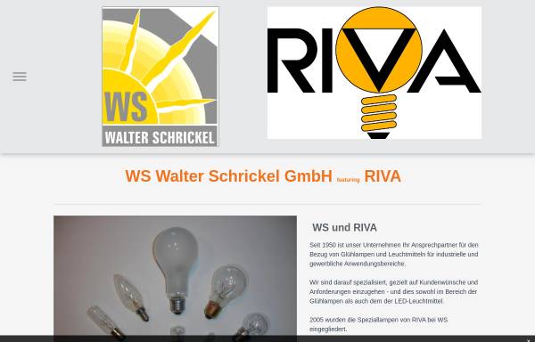 Vorschau von www.ws-lamps.com, Walter Schrickel GmbH
