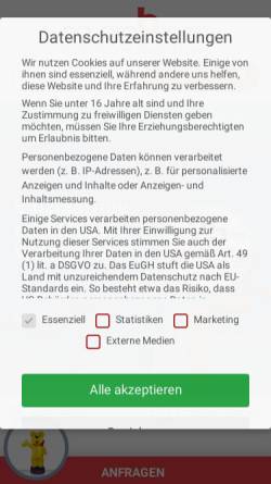 Vorschau der mobilen Webseite www.noproblaim.at, No Problaim Werbeträger GmbH