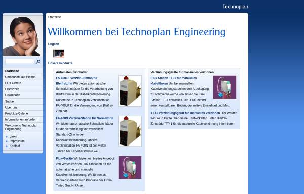 Vorschau von www.technoplan-int.com, Technoplan Technoplan Engineering, Inh. John Zgraggen