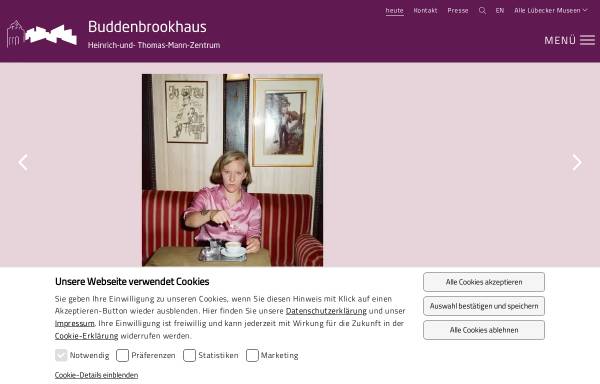 Vorschau von www.buddenbrookhaus.de, Buddenbrookhaus