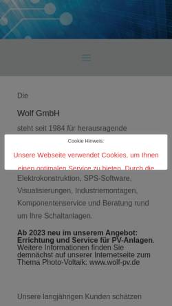 Vorschau der mobilen Webseite wolf-automation.de, Wolf GmbH