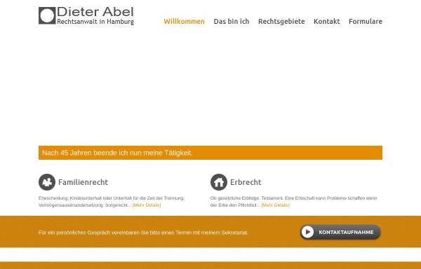 Vorschau von www.rahh.de, Rechtsanwalt Dieter Abel