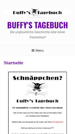 Vorschau der mobilen Webseite www.buffys-tagebuch.com, Buffys Tagebuch
