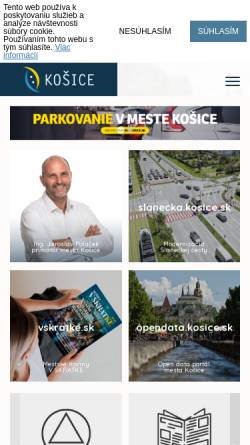 Vorschau der mobilen Webseite www.kosice.sk, Košice