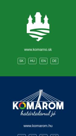 Vorschau der mobilen Webseite www.komarno.sk, Komárno