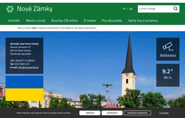 Vorschau von www.novezamky.sk, Nové Zámky