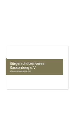 Vorschau der mobilen Webseite www.buergerschuetzenfest.de, Bürgerschützenverein Sassenberg