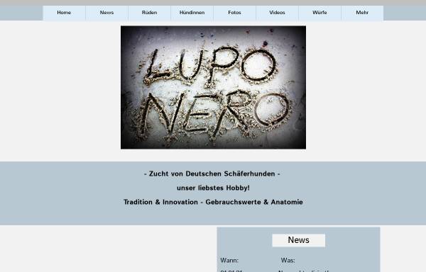 Vorschau von www.luponero.de, Del Lupo Nero