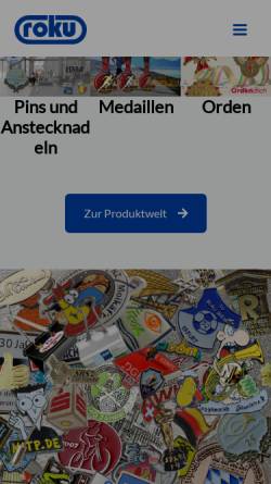 Vorschau der mobilen Webseite www.pinwarehouse.de, Roku - Rolf Kuntz