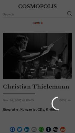 Vorschau der mobilen Webseite cosmopolis.ch, Christian Thielemann