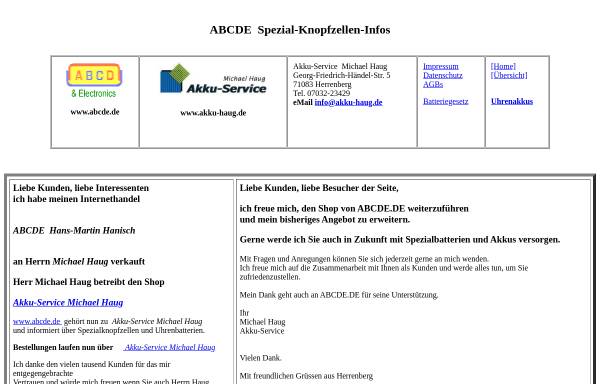 Vorschau von www.abcde.de, ABCDE Hans-Martin Hanisch