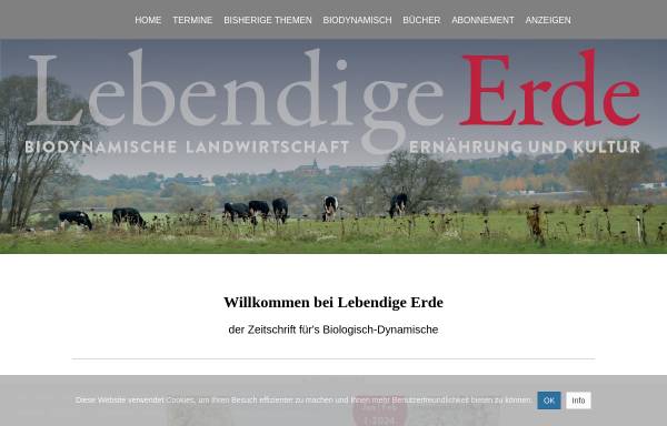 Vorschau von www.lebendigeerde.de, Lebendige Erde