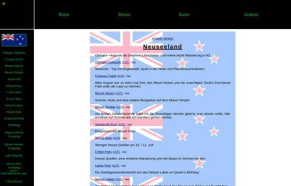Vorschau von www.braeg.de, Tramping in Neuseeland 2002 [Rafael Bräg]