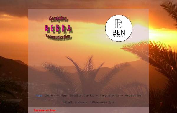 Vorschau von www.bebra.ch, BEBRA Hard- & Software