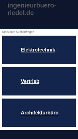 Vorschau der mobilen Webseite www.ingenieurbuero-riedel.de, Grafikkarte Merlin