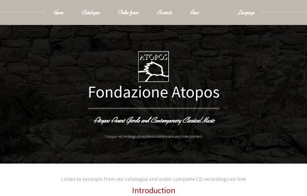 Vorschau von www.atoposmusic.com, Fondazione Atopos