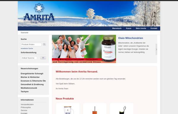Vorschau von amrita.de, Amrita GmbH