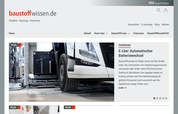 Vorschau von www.baustoffwissen.de, Baustoffwissen.de